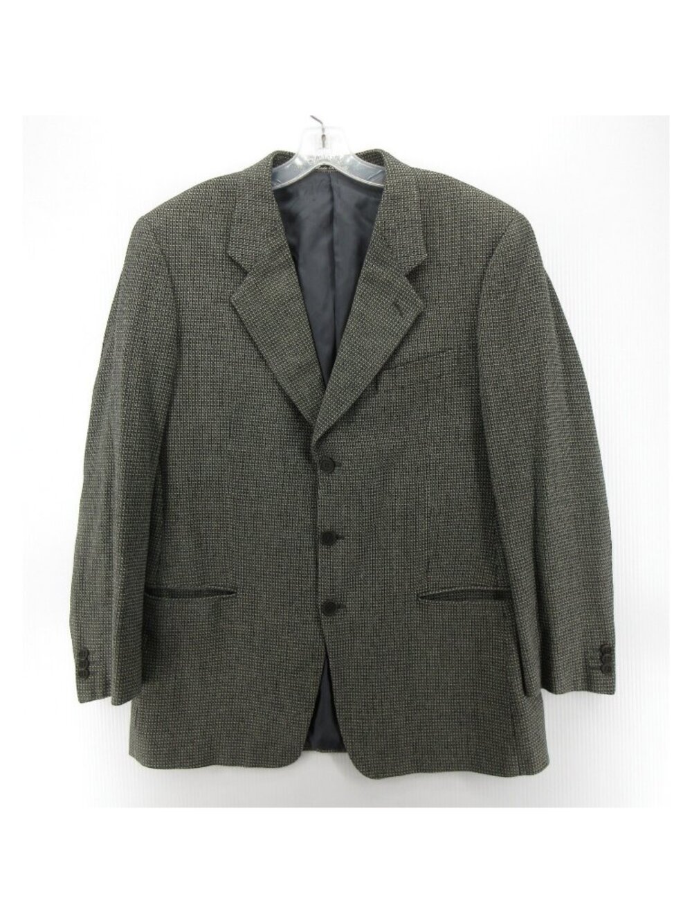 VTG Armani Mani Sport Coat 42 Blazer Silk Wool Tweed Italy 3 Button *